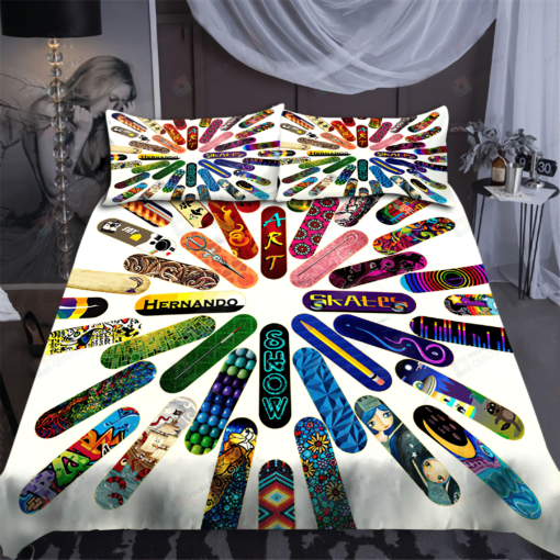 Skateboard Collection  Bedding Set Bed Sheets Spread Comforter Duvet Cover Bedding Sets