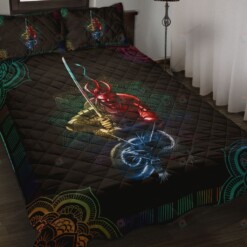 Samurai Dragon Quilt Bedding Set