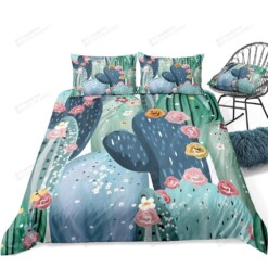 Cactus Bed Sheets Spread Comforter Duvet Cover Bedding Sets