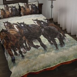 Horse - Run On Meadow Quilt Bedding Set