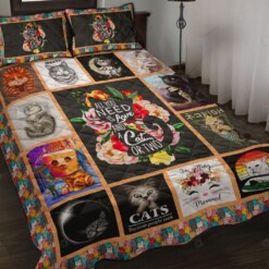 Cat Quilt Bedding Set