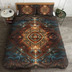 Fractal Cotton Bed Sheets Spread Comforter Duvet Cover Bedding Sets