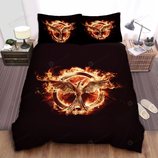 Burning Mockingjay Bed Sheets Spread Comforter Duvet Cover Bedding Sets