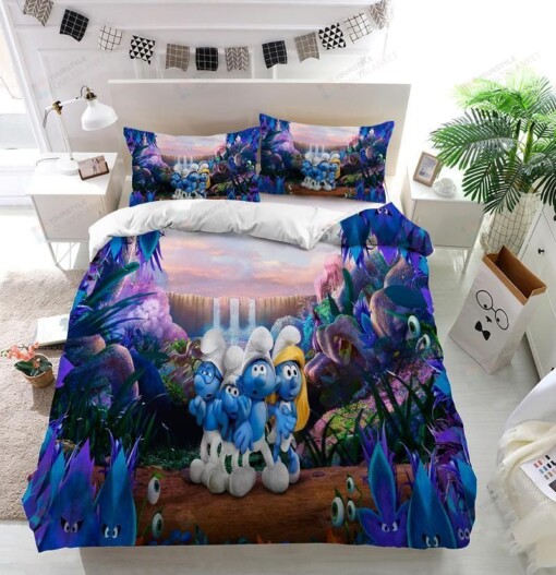 Smurfs Characters Custom Bedding Set Duvet Cover