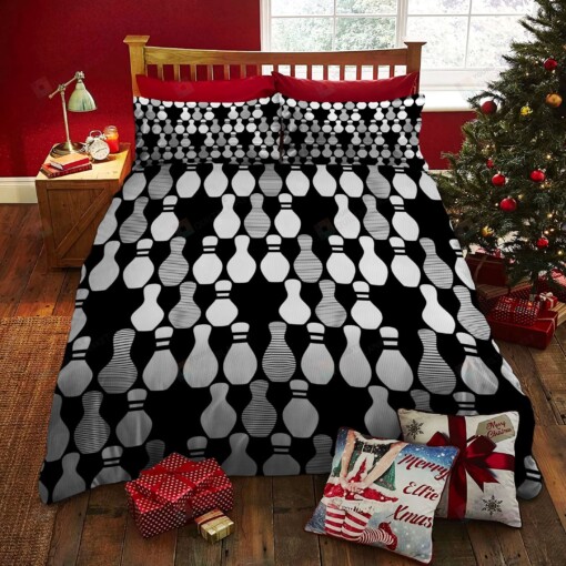 Bowling Cotton Bed Sheets Spread Comforter Duvet Cover Bedding Sets