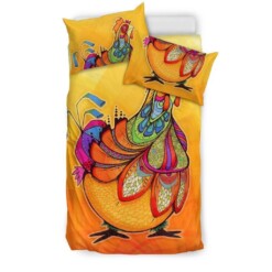 Chicken Cotton Bed Sheets Spread Comforter Duvet Cover Bedding Sets