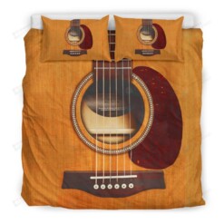 Wooden Guitar Duvet Cover Bedding Set