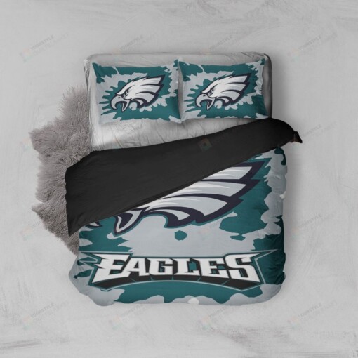 3d Philadelphia Eagles Logo Bedding Set (Duvet Cover & Pillow Cases)
