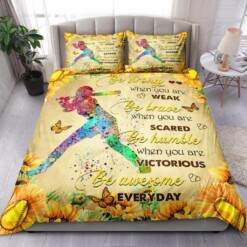 Softball Be Strong When You Are Weak Bedding Set Bed Sheets Spread Comforter Duvet Cover Bedding Sets