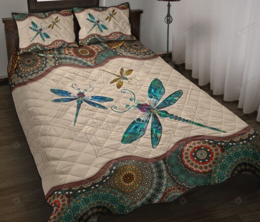 Dragonfly Quilt Bedding Set