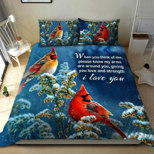 Cardinal I Love You Bedding Set Bed Sheets Spread Comforter Duvet Cover Bedding Sets