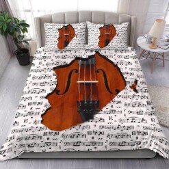 Violin Inside Duvet Cover Bedding Set