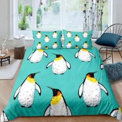 Penguin  Bed Sheets Spread Comforter Duvet Cover Bedding Sets