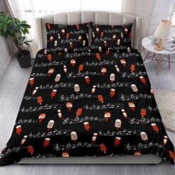 Music Notes Ice Cream Duvet Cover Bedding Set