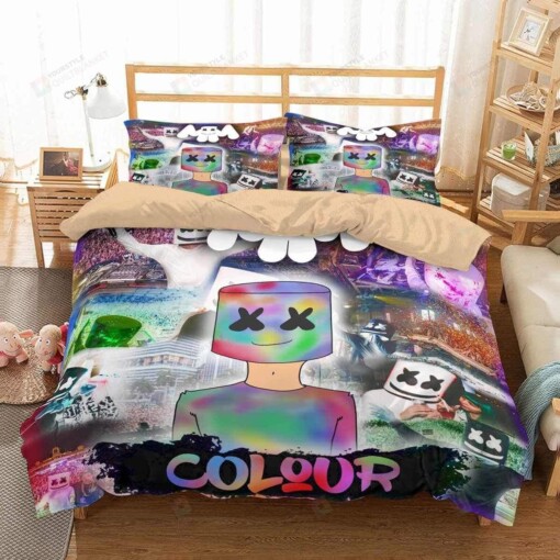 3d Marshmello Duvet Cover Bedding Set