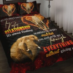 Elephant - The Perfect Relationship Quilt Bedding Set