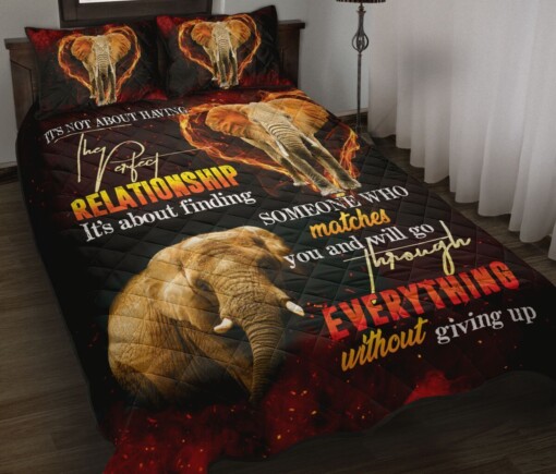 Elephant - The Perfect Relationship Quilt Bedding Set