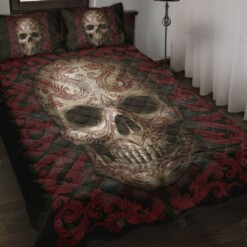 Skull Quilt Bed Set Bedding Set