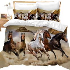 Horses Running Bedding Set Bed Sheet Spread Comforter Duvet Cover Bedding Sets