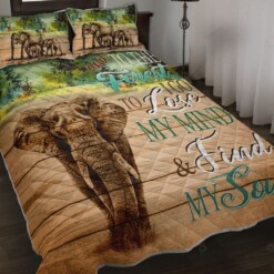 Elephant Forest Quilt Bedding Set