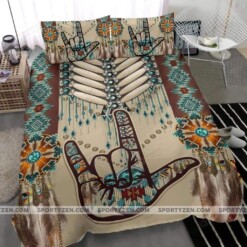 Hippie Native American Duvet Cover Bedding Set