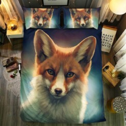 Fox Collection 66 3d Duvet Cover Bedding Set