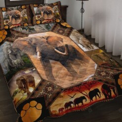 Elephant Quilt Bedding Set