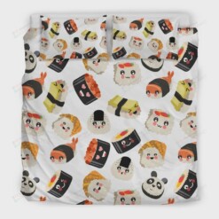 Print Pattern Sushi Duvet Cover Bedding Set