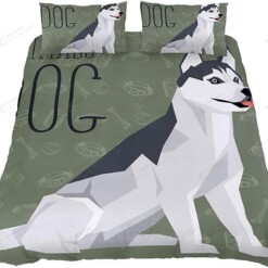 Husky Dog Pattern Bedding Sets Bed Sheets Spread Comforter Duvet Cover Bedding Sets