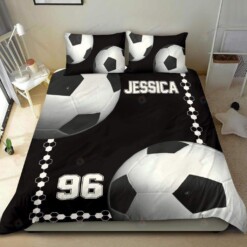 Custom Duvet Cover Soccer Bedding Set