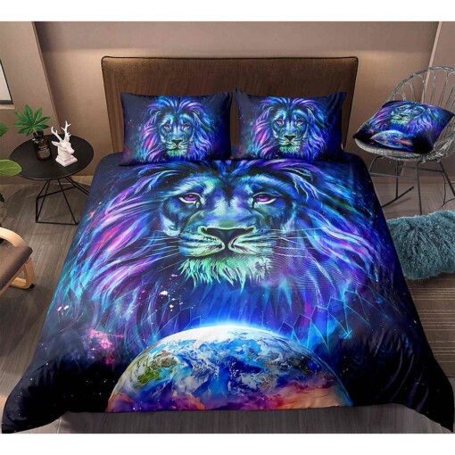 Lion And Earth Bedding Set Bed Sheets Spread Comforter Duvet Cover Bedding Sets