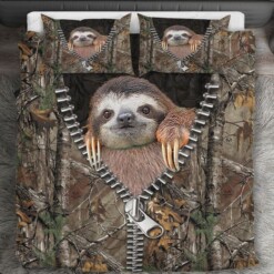 Sloth Bedding Set Bed Sheets Spread Comforter Duvet Cover Bedding Sets