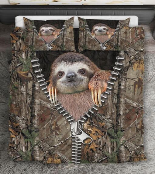 Sloth Bedding Set Bed Sheets Spread Comforter Duvet Cover Bedding Sets