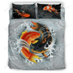 Koi Fish Japanese Bedding Set Bed Sheets Spread Comforter Duvet Cover Bedding Sets