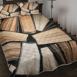 Old Book Quilt Bedding Set