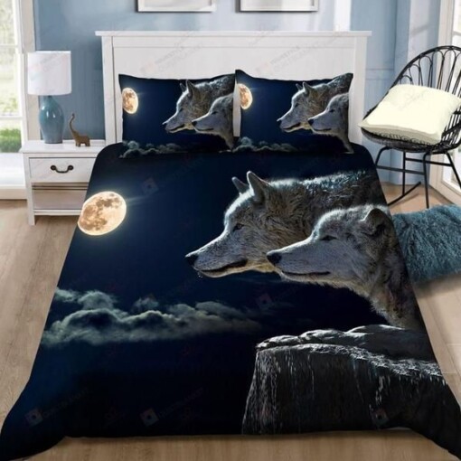 Wolf Bedding Set Bed Sheets Spread Comforter Duvet Cover Bedding Sets
