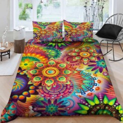 Colorful Cotton Bed Sheets Spread Comforter Duvet Cover Bedding Sets