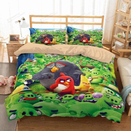 3d Angry Birds Duvet Cover Bedding Set