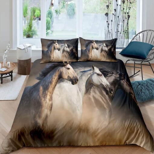 Horses Bedding Set Bed Sheet Spread Comforter Duvet Cover Bedding Sets