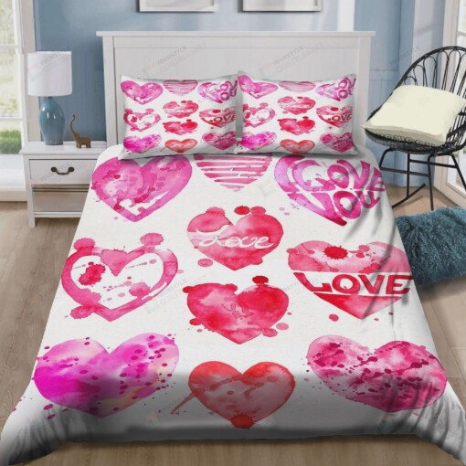 Valentine'S Day Love You Bedding Set (Duvet Cover & Pillow Cases)