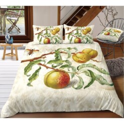 Peach Tree Bedding Set Bed Sheets Spread Comforter Duvet Cover Bedding Sets