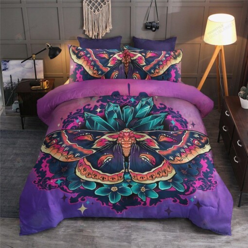 Butterfly Cotton Bed Sheets Spread Comforter Duvet Cover Bedding Sets