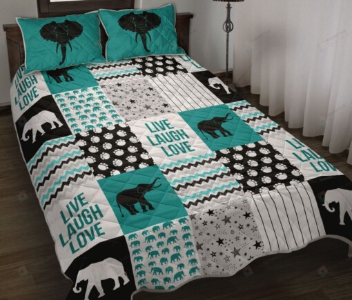 Elephant Shape Quilt Bedding Set