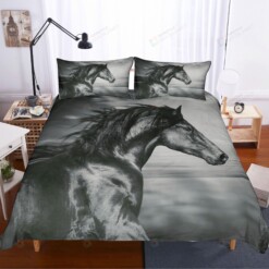 3D Black Horse Bedding Set Bed Sheet Spread Comforter Duvet Cover Bedding Sets