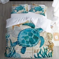 Turtle Md Bedding Cotton Bed Sheets Spread Comforter Duvet Cover Bedding Sets