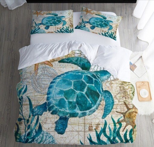 Turtle Md Bedding Cotton Bed Sheets Spread Comforter Duvet Cover Bedding Sets