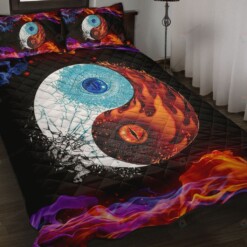 Dragon Fire Style Quilt Bedding Set