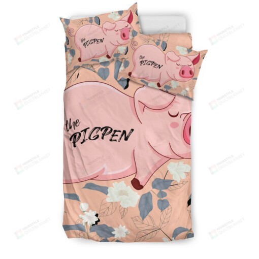 Pig The Pigpen Bedding Set Cotton Bed Sheets Spread Comforter Duvet Cover Bedding Sets