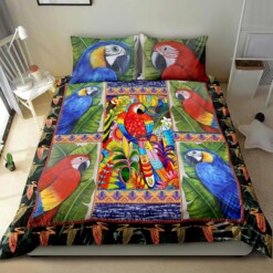 Hawaii Parrot Bedding Set Bed Sheets Spread Comforter Duvet Cover Bedding Sets