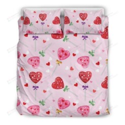 Lollipop Cotton Bed Sheets Spread Comforter Duvet Cover Bedding Sets